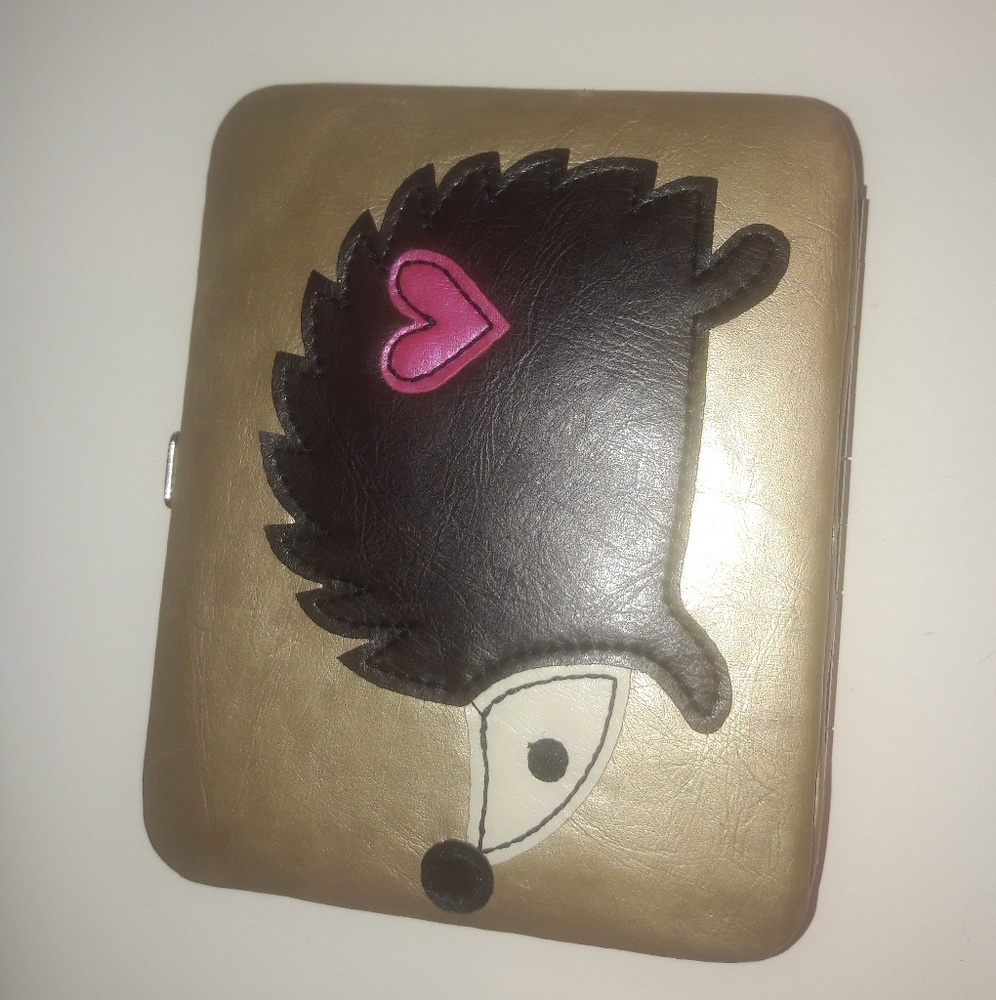 Cute hedgehog wallet